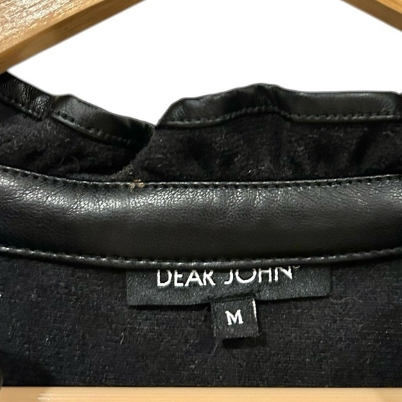 Dear John Medium Helena Sleeveless Dress Black Vegan Leather V Neck Whimsygoth - Picture 8 of 8